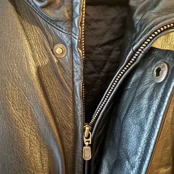 John Ashford REAL Leather Men’s Biker Jacket - Picture 5 of 9